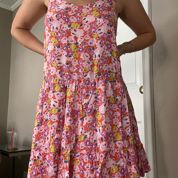 Lush Vibrant Summer Flowy Floral Strappy Dress - Picture 3 of 9